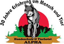 Hundeschule und Pension Alpha - Logo